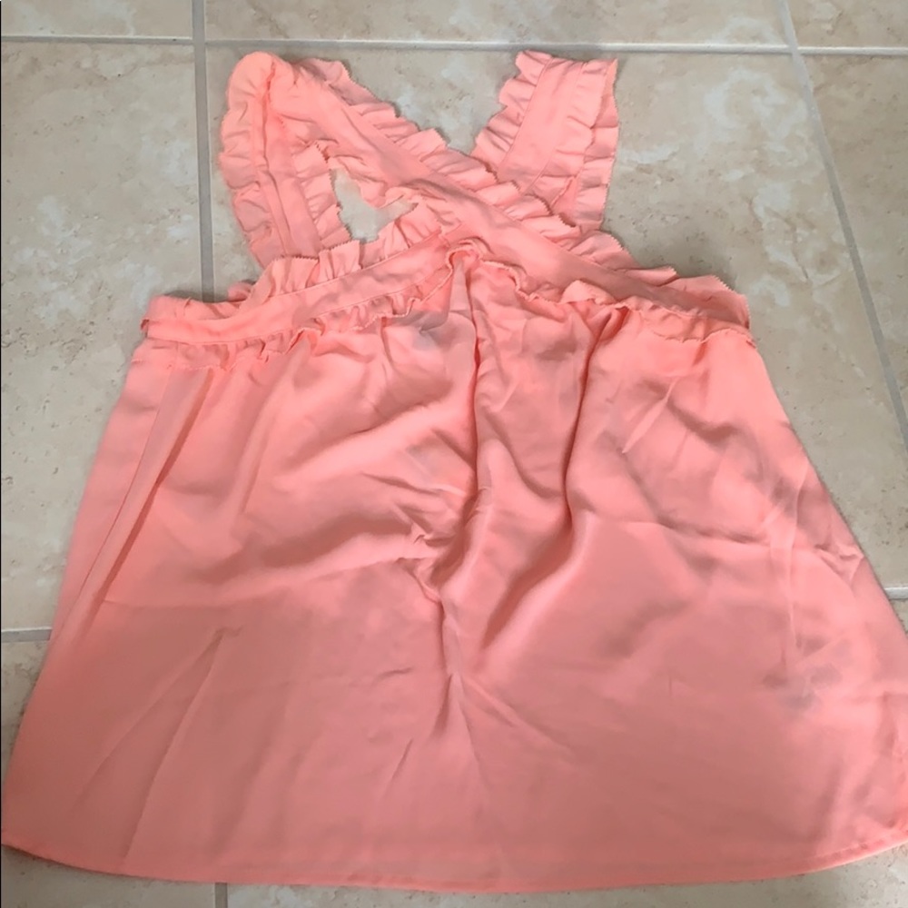 Coral J Crew top